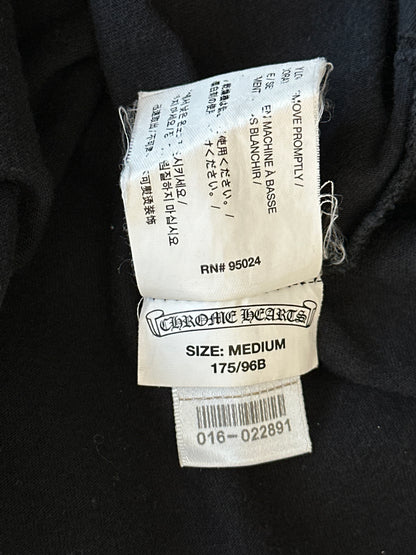 Chrome Hearts Black & White USA Scroll Logo T-Shirt