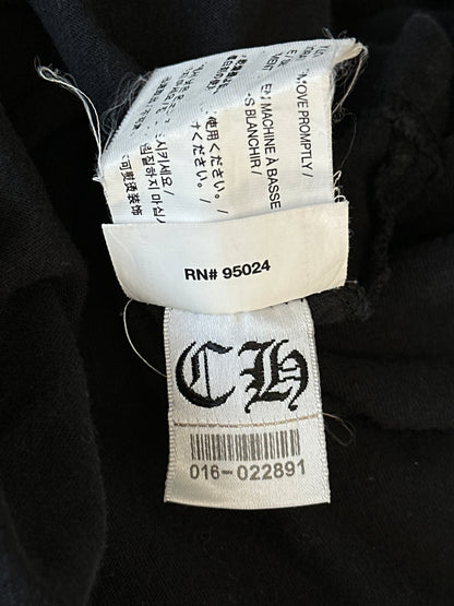 Chrome Hearts Black & White USA Scroll Logo T-Shirt