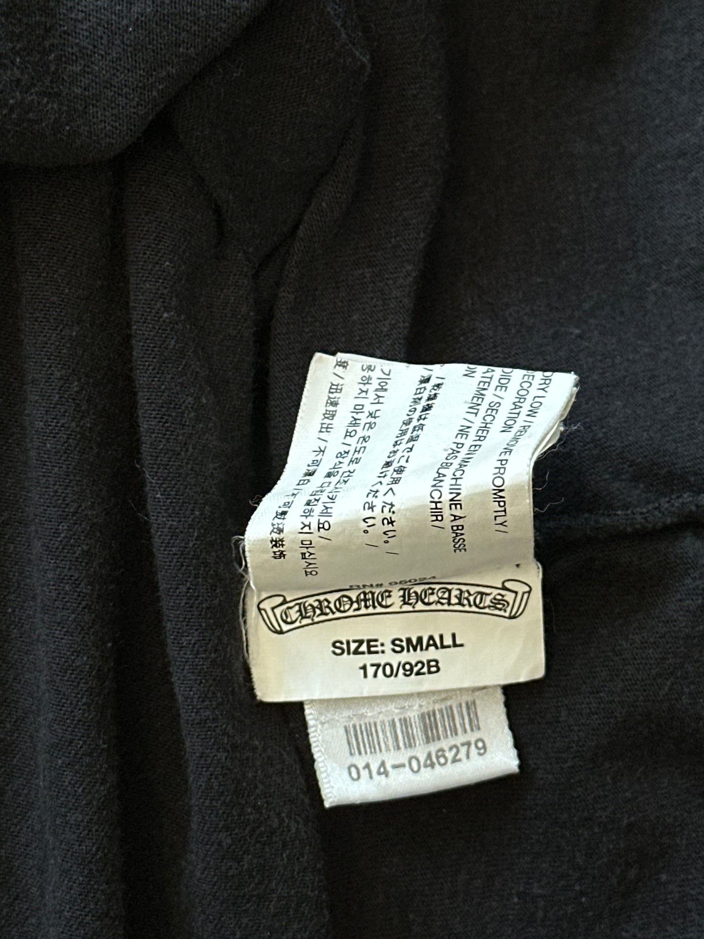 Chrome Hearts Black & White Cross Logo T-Shirt