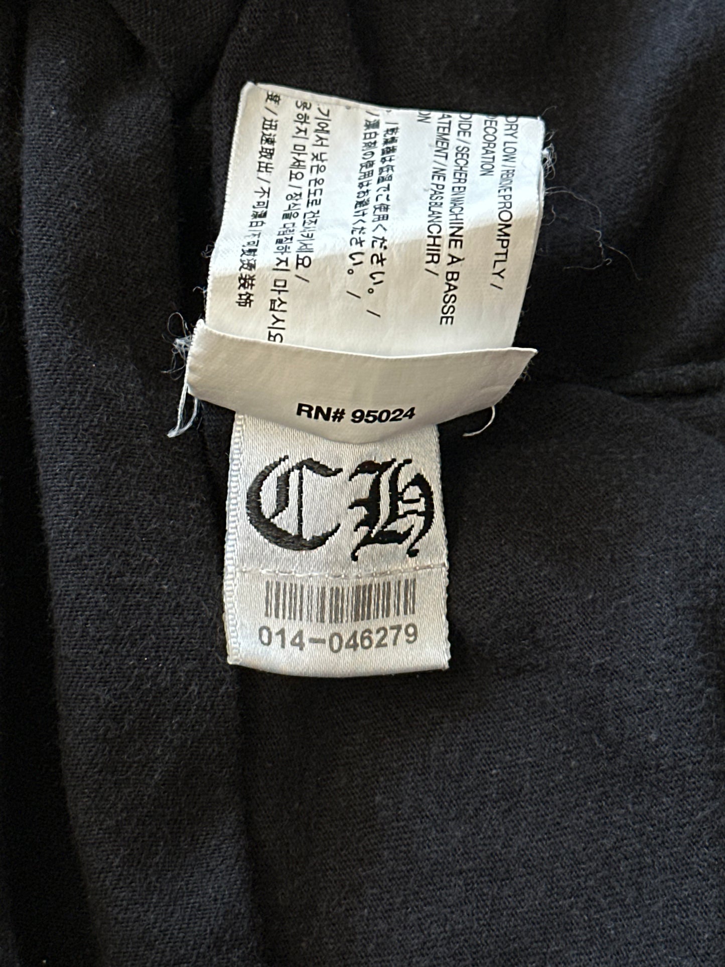 Chrome Hearts Black & White Cross Logo T-Shirt