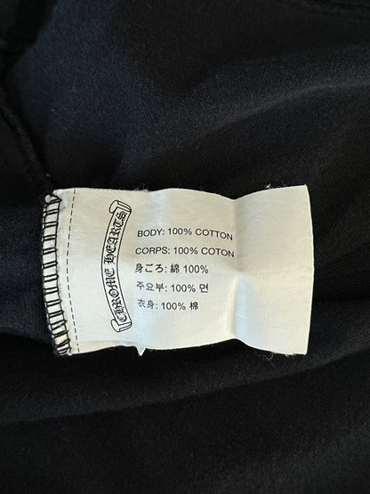 Chrome Hearts Black & White Cemetery Cross Logo T-Shirt