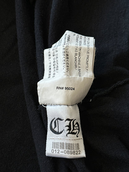 Chrome Hearts Black & White Cemetery Cross Logo T-Shirt