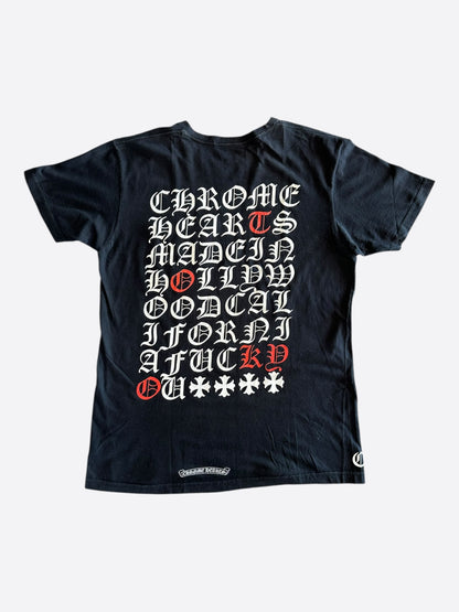Chrome Hearts Black & White Tokyo Exclusive Eyechart T-Shirt