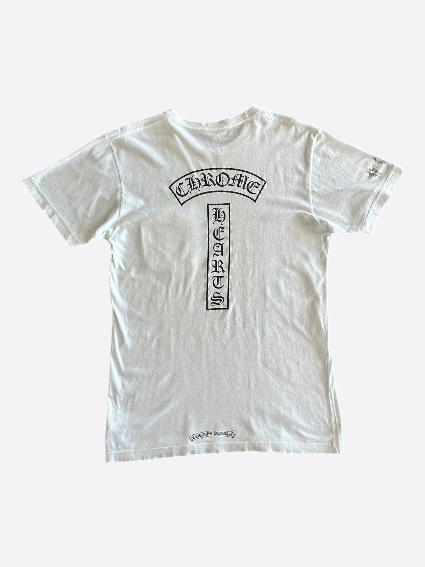 Chrome Hearts White & Black T-Bar T-Shirt
