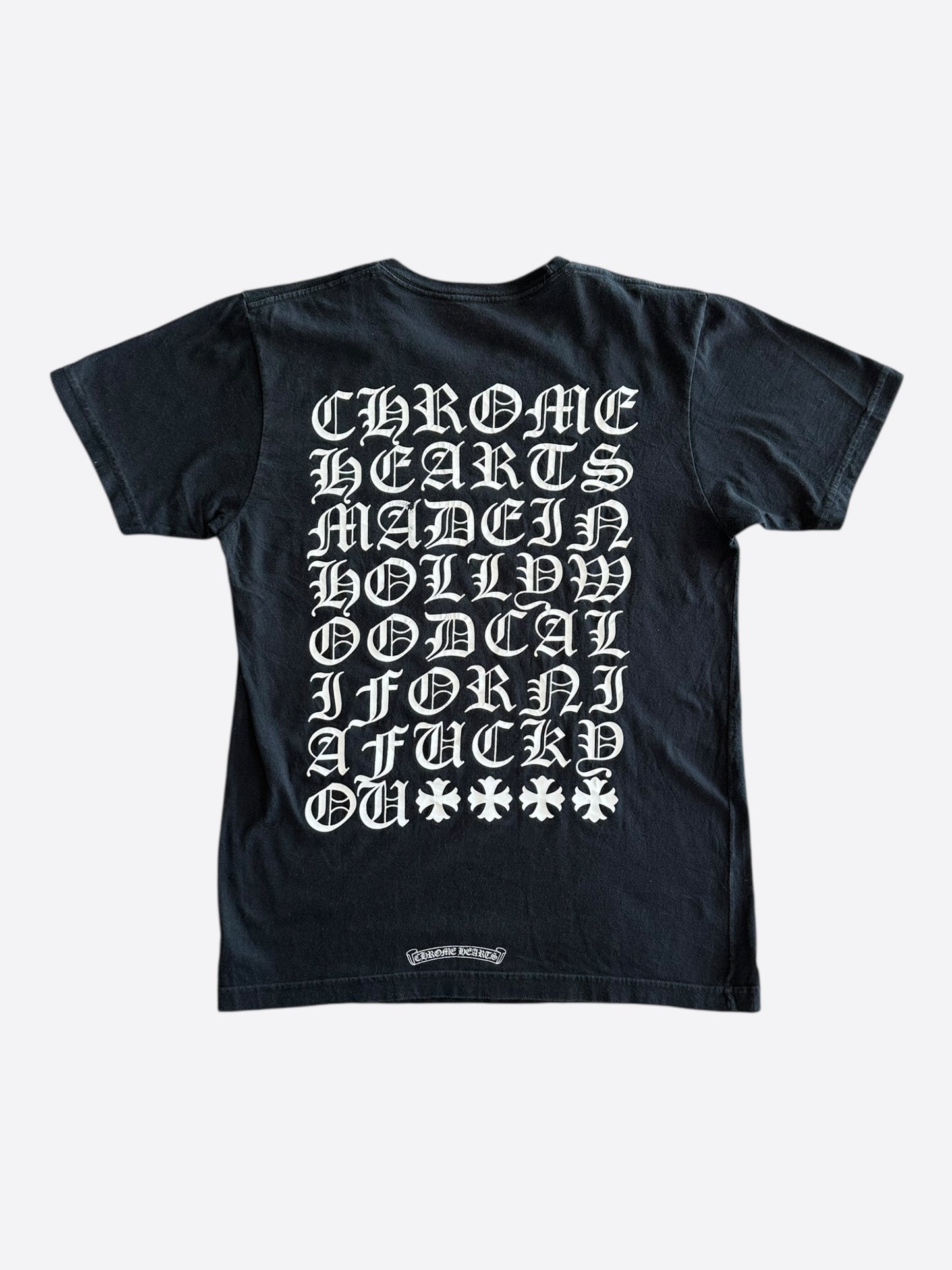 Chrome Hearts Black & White Eyechart T-Shirt