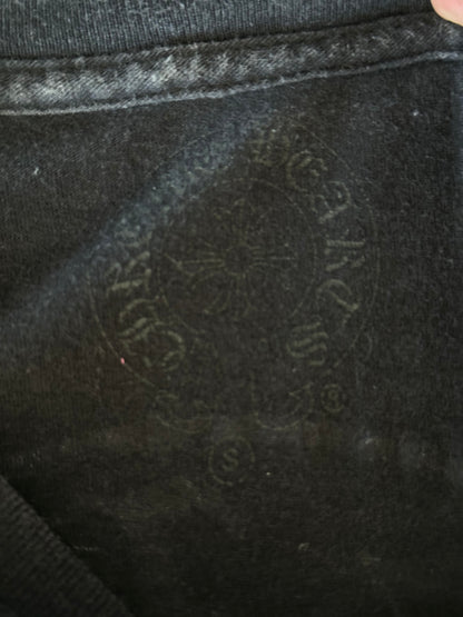 Chrome Hearts Black & White Triple Cross Horseshoe Logo T-Shirt