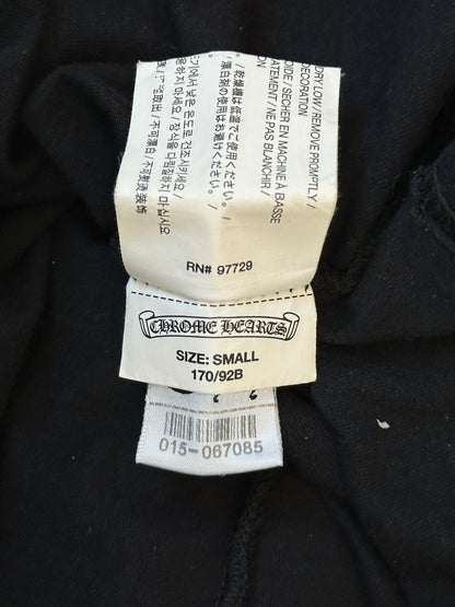 Chrome Hearts Black & White Dagger Logo T-Shirt