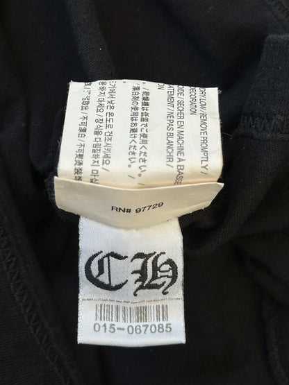 Chrome Hearts Black & White Dagger Logo T-Shirt