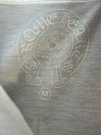 Chrome Hearts White & Black Horseshoe Logo T-Shirt