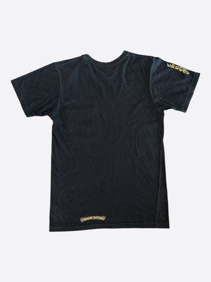 Chrome Hearts Black & Yellow Dagger Logo T-Shirt