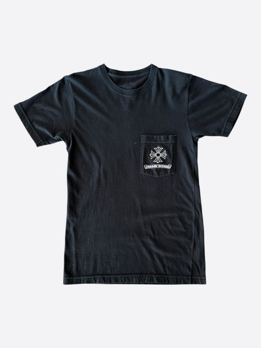 Chrome Hearts Black & White Dagger Logo T-Shirt