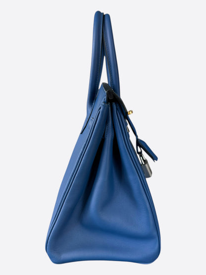 Hermes Blue Swift Birkin 30