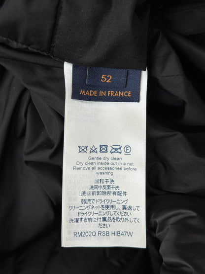 Louis Vuitton Black Flower Monogram Reversible Puffer Jacket
