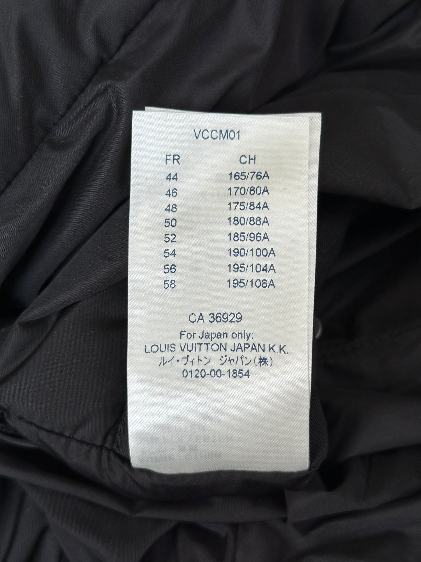 Louis Vuitton Black Flower Monogram Reversible Puffer Jacket