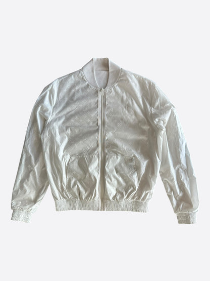 Louis Vuitton White Monogram Reversible Bomber Jacket