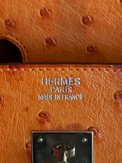 Hermes Brown Ostrich Birkin 35