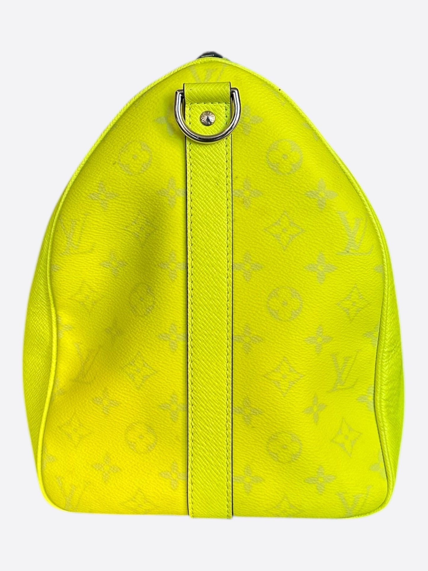 Louis Vuitton Yellow Taigarama Monogram Keepall 50