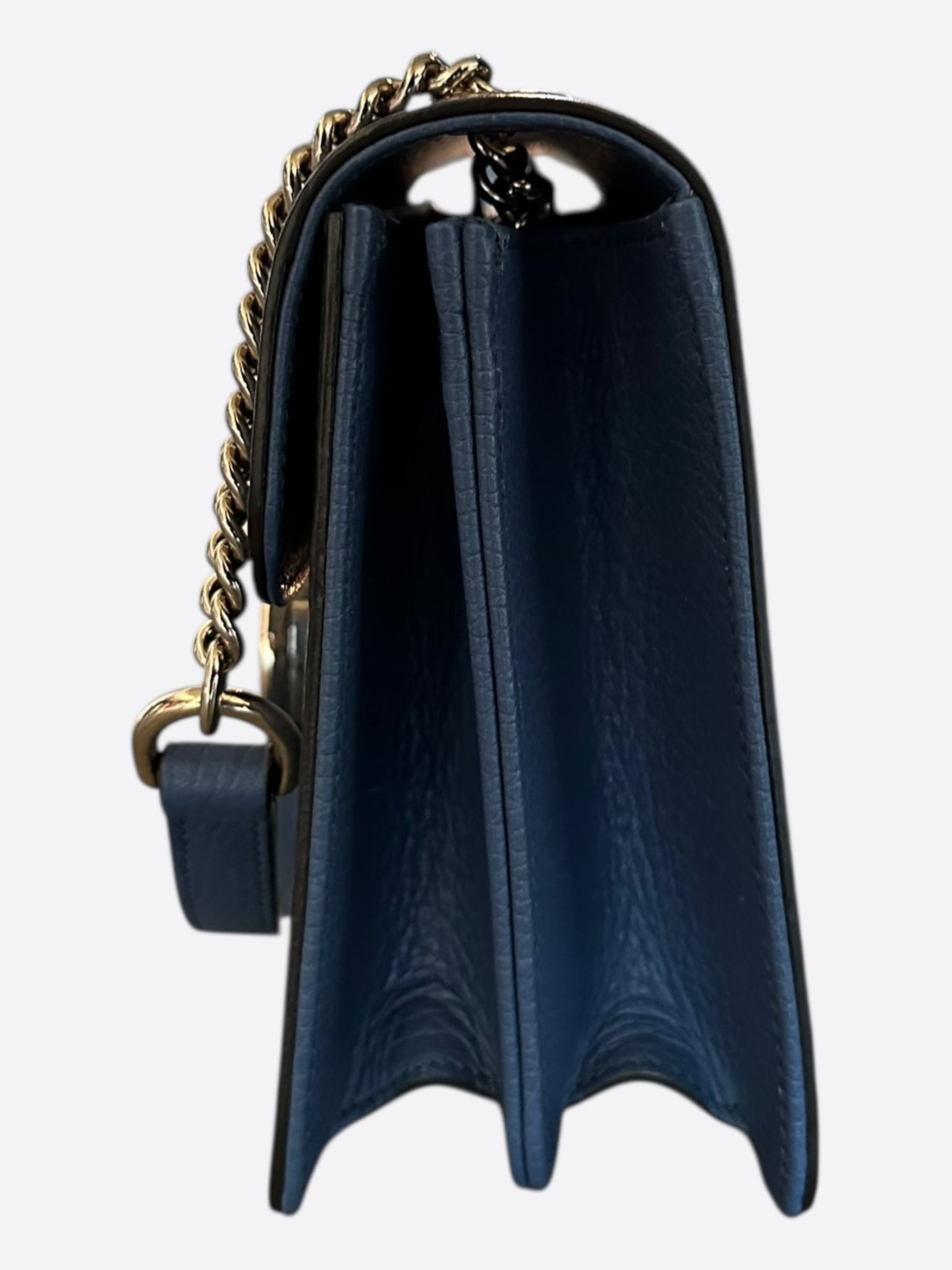 Gucci Navy Small Dollar Interlocking G Shoulder Bag