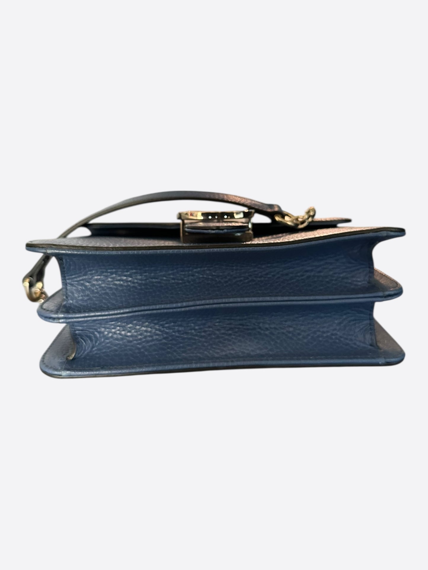 Gucci Navy Small Dollar Interlocking G Shoulder Bag