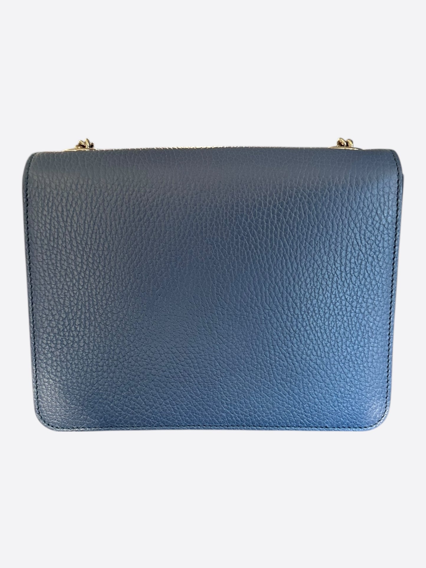 Gucci Navy Small Dollar Interlocking G Shoulder Bag