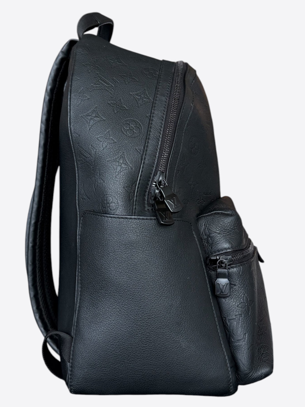 Louis Vuitton Black Shadow Monogram Discovery Backpack