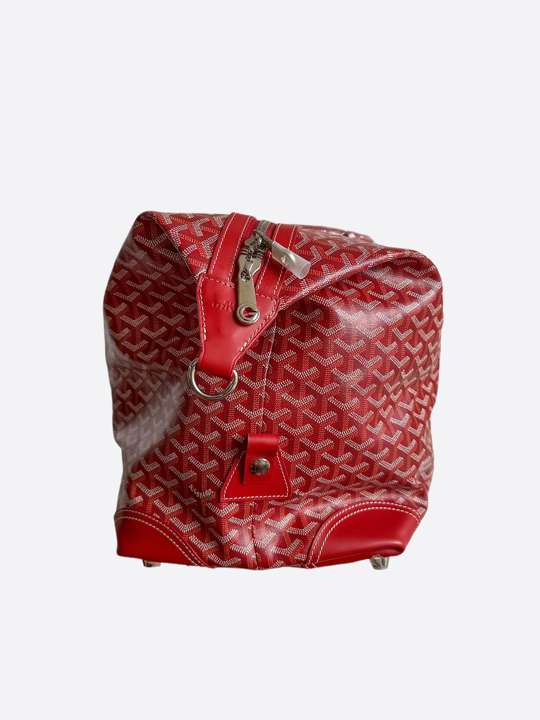 Goyard Red Goyardine Boeing 55 Duffle Bag – Savonches