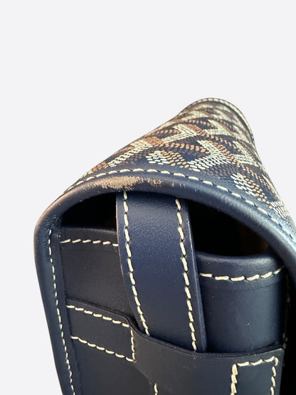 Goyard Navy Belvedere MM Messenger Bag