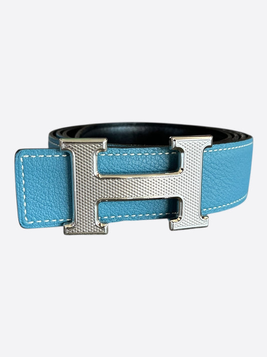 Hermes Blue & Black Reversible H Belt
