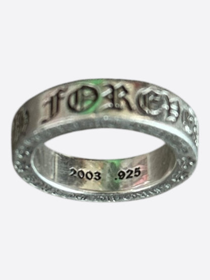 Chrome Hearts Silver Forever Ring