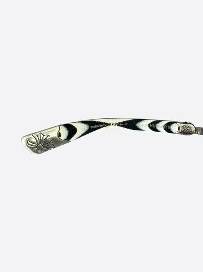 Chrome Hearts Zebra & Silver Blade Hummer Sunglasses