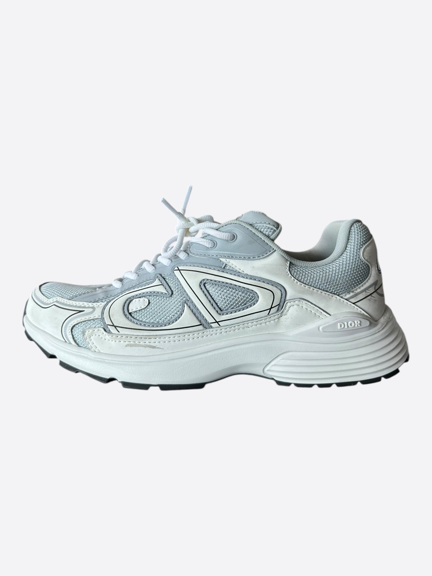 Dior White & Grey B30 Sneakers