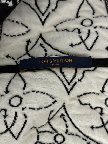 Louis Vuitton Black & White NBA Monogram Zip Up Hoodie