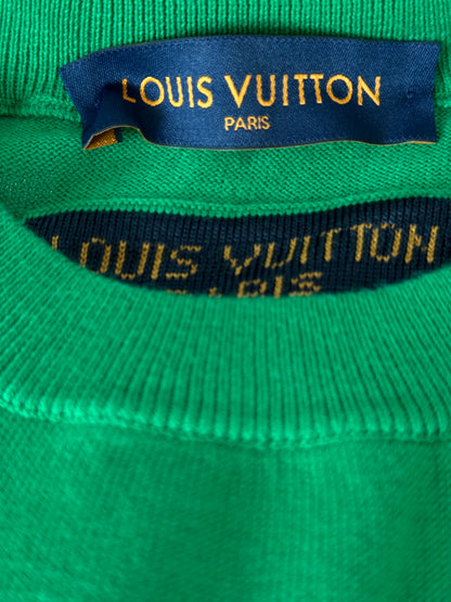 Louis Vuitton Green & White Everyday Logo Intarsia T-Shirt