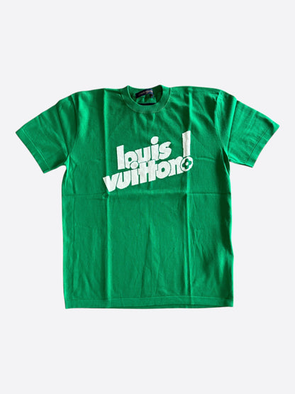 Louis Vuitton Green & White Everyday Logo Intarsia T-Shirt