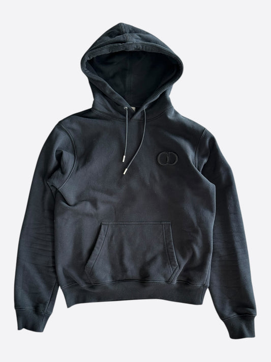 Dior Black CD Icon Embroidered Hoodie