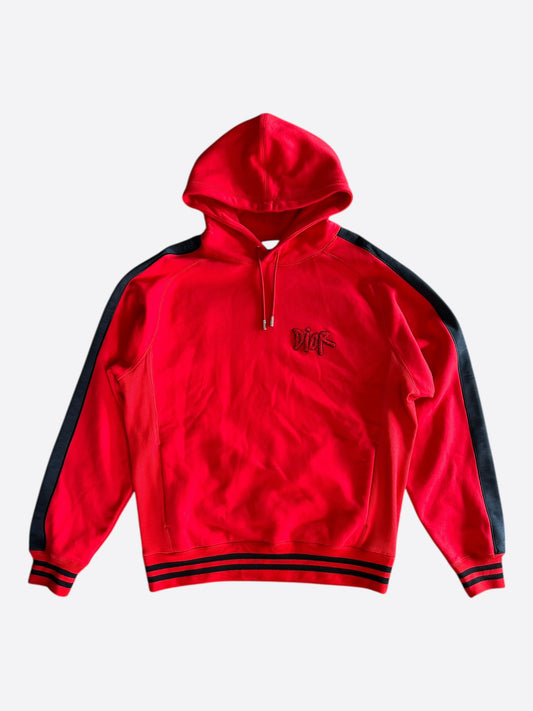 Dior Stussy Red & Black Ox Hoodie