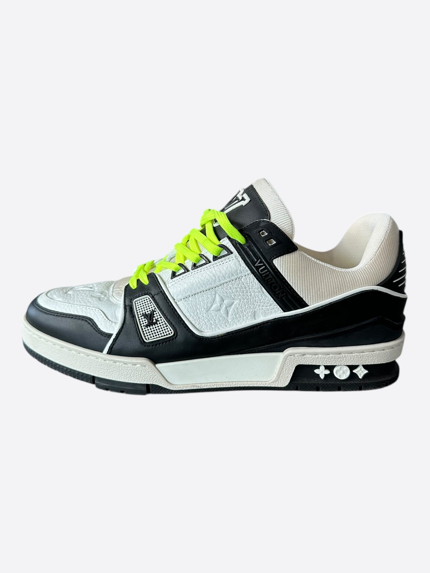Louis Vuitton Black & White Monogram Trainers