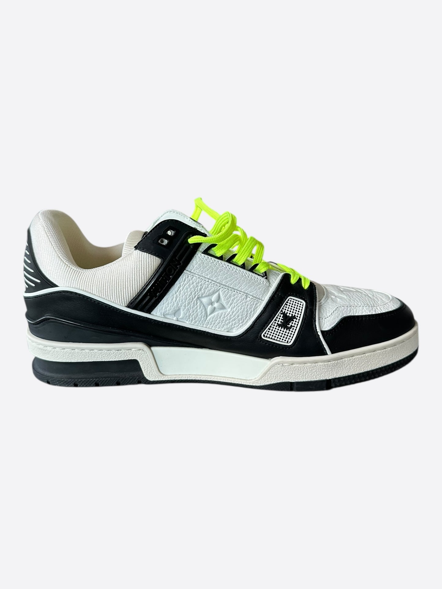 Louis Vuitton Black & White Monogram Trainers