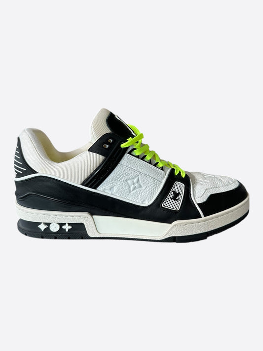 Louis Vuitton Black & White Monogram Trainers