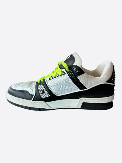 Louis Vuitton Black & White Monogram Trainers