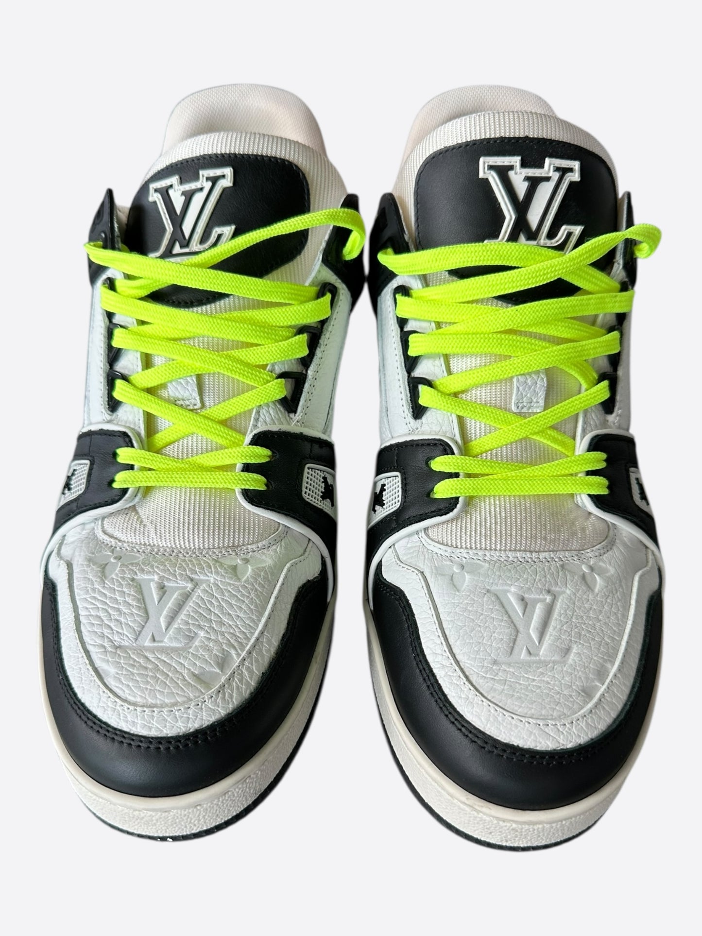 Louis Vuitton Black & White Monogram Trainers