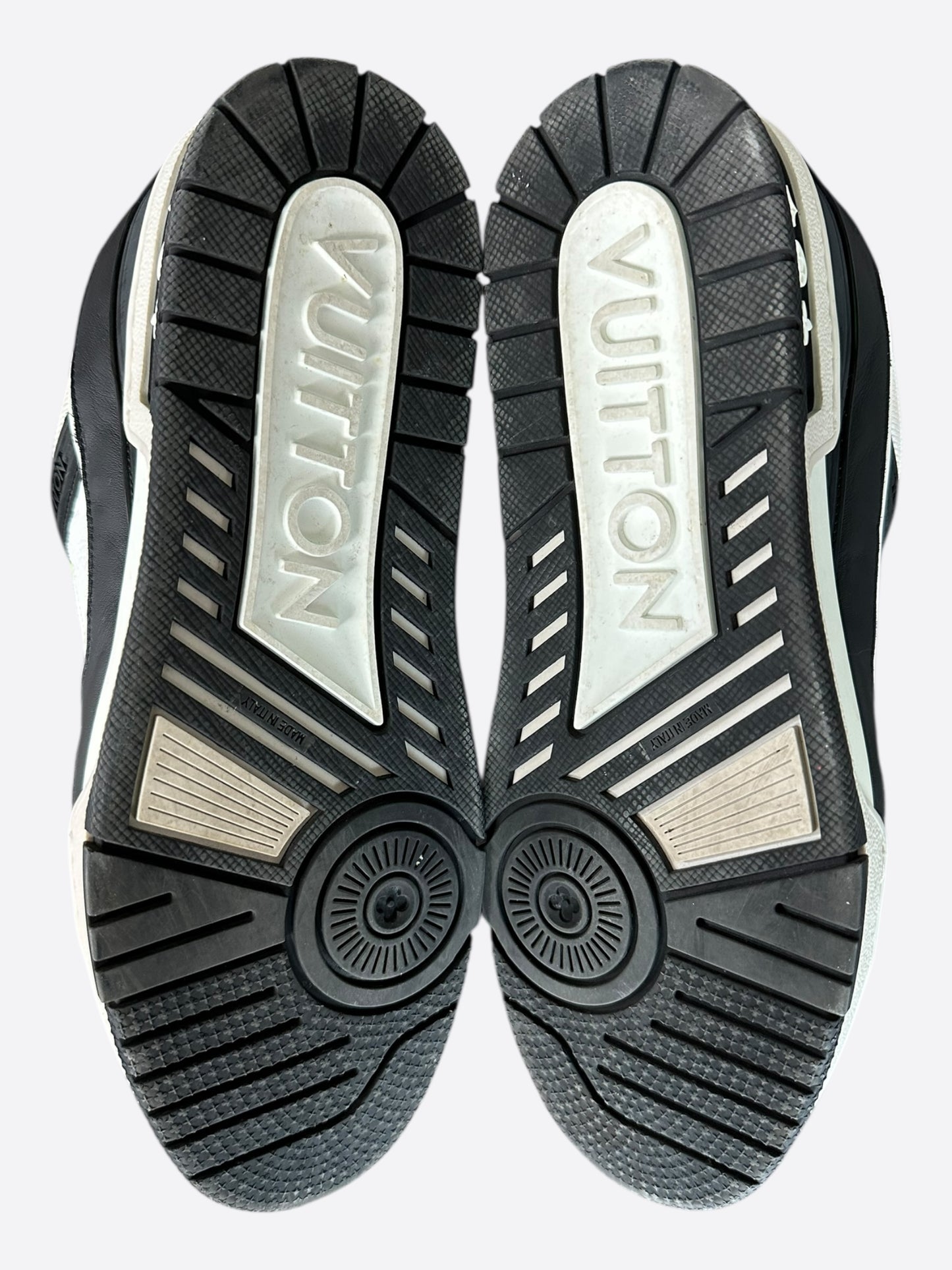 Louis Vuitton Black & White Monogram Trainers
