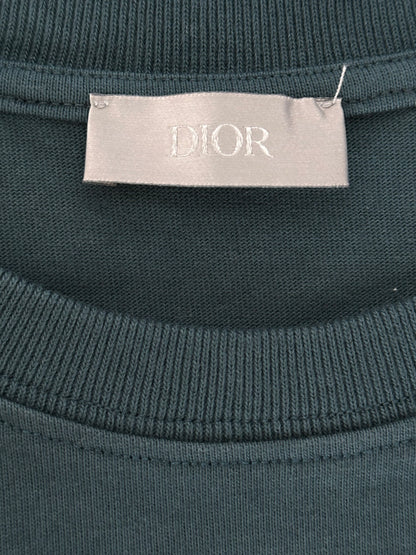 Dior Green CD Icon Embroidered Logo T-Shirt