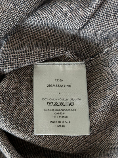 Dior Brown & Navy Oblique Polo T-Shirt
