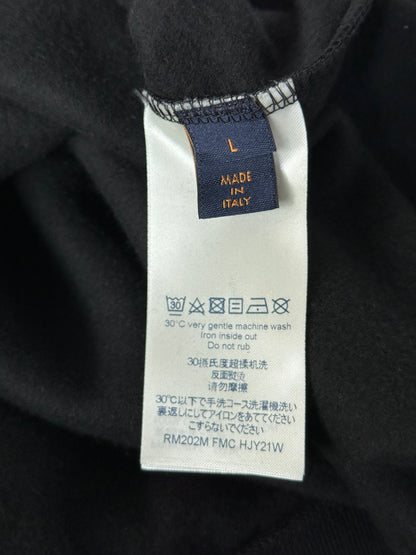 Louis Vuitton Black & White LV Stitch Logo Sweater