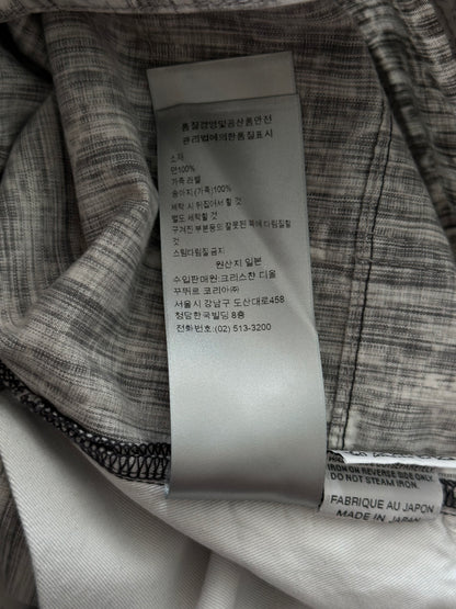 Dior Grey & White Distressed Oblique Slim Jeans