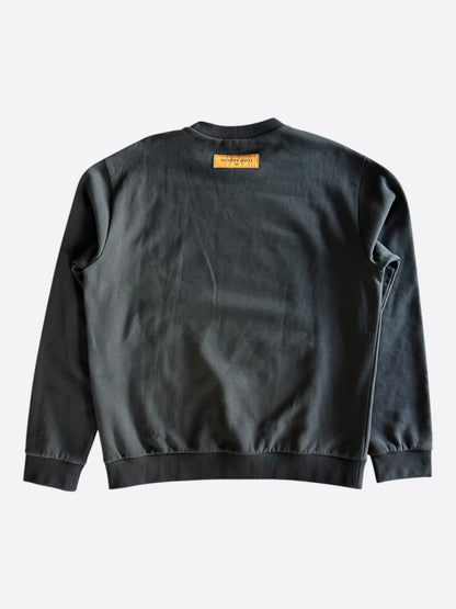 Louis Vuitton Black & White LV Stitch Logo Sweater