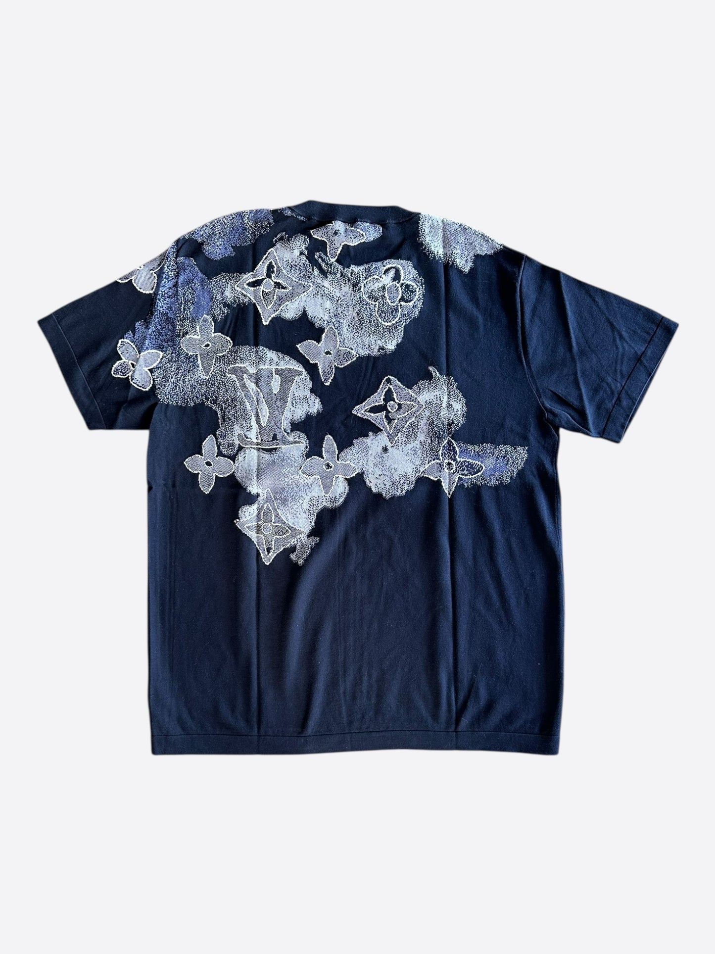 Louis Vuitton Navy Watercolor Monogram T-Shirt