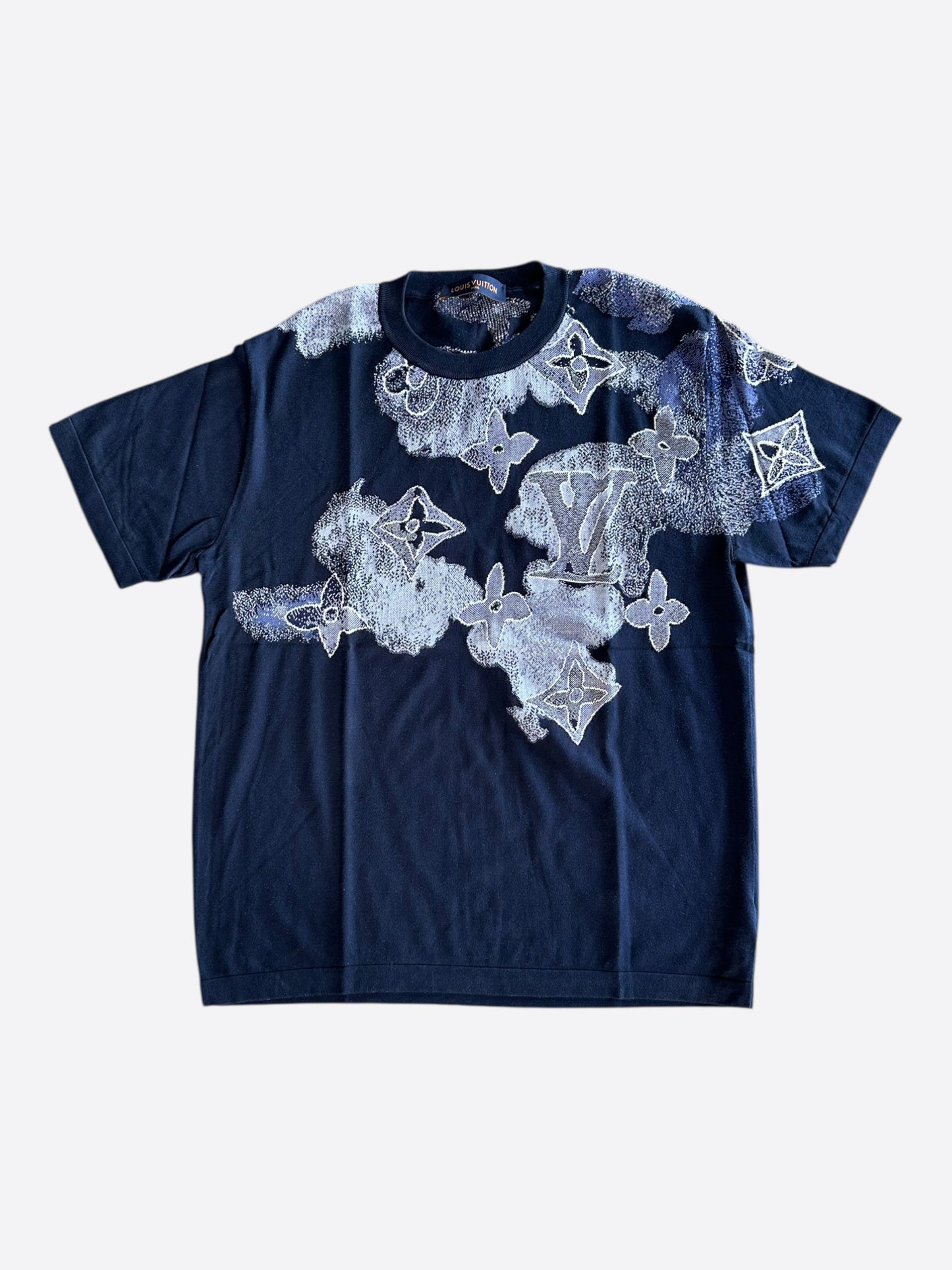 Louis Vuitton Navy Watercolor Monogram T-Shirt