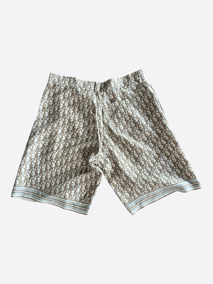 Dior Tan Oblique Silk Shorts